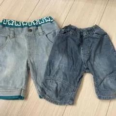 KIDS GO! デニムハーフパンツ 100cm 95 2点セット