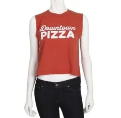 美品 Ungrid Downtown PIZZA ノースリーブ
