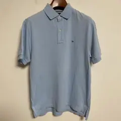 TOMMY HILFIGERトミーヒルフィガー ライトブルーポロシャツ M