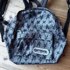 OUTDOOR キッズ　忍者　リュック　グレー　手裏剣
