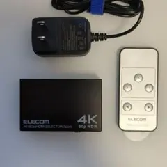 ELECOM 4K 60p HDMIセレクター DH-SW4KP31BK