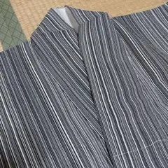 新品　タグ付　小紋着物　袷　洗える　仕付け糸　裄長　裄66cm　丈162cm