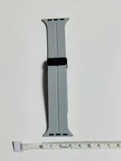 新品未使用　Apple Watch用 グレー シリコンバンド　3cm　29-41