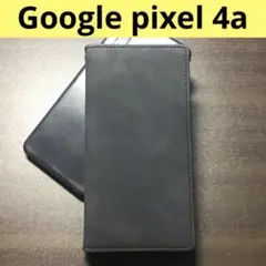 【大人気！】Google Pixel 4a手帳型スマホケース　ブラック・黒