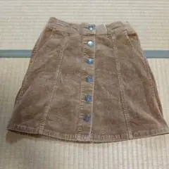【150サイズ】AnkAnk コーデュロイスカート ベージュ