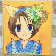 和風アニメ風イラストケモ耳