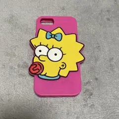 シンプソンズ iPhoneケース マギー シリコン ピンク