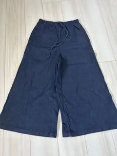 無印良品 ストレッチライトオンスデニム　クロップドパンツ S