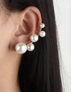 SHEINパール ゴールド イヤーカフ バラ売り⭕️