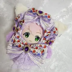 午前11時迄特価⭐あんスタぬい服１６cm⭐パープル×クリームねこさん⭐着ぐるみ