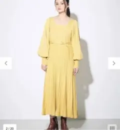 【美品】グレースコンチネンタル フレアニットワンピース