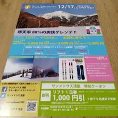 サンメドウズ清里 スキー場 割引券