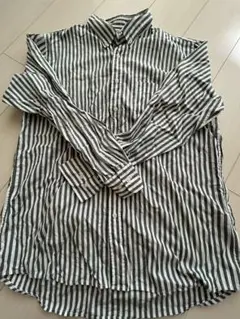 早いもの勝ち【秋服】UNIQLO ストライプ 長袖シャツ