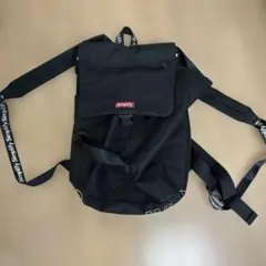 Simply ブラック ロールトップリュック
