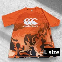 【美品】canterbury カンタベリー　ラグビーTシャツ　迷彩　L