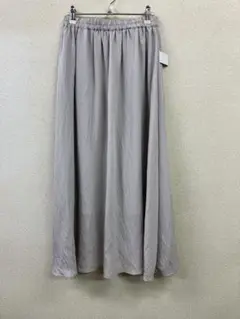 ☆新品☆シネマクラブ ロングギャザースカート グレーベージュ