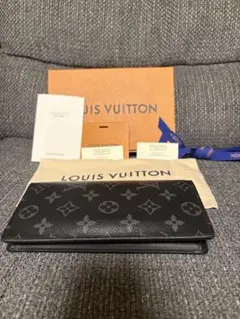ルイヴィトン モノグラム エクリプス ポルトフォイユ ブラザ 長財布