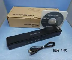 富士通 ScanSnap スキャナー iX100 （黒）使用１枚