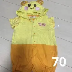 (70)ウータン　半袖　ロンパース　２枚組