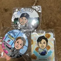 オリックス 西野真弘 缶バッジ・アクリルキーホルダー まとめ売り