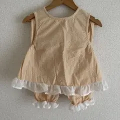 フリフリ付きセットアップ cottoli キッズ服 ( 120 )