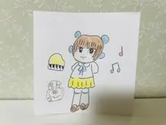 手書きイラスト　ブラックジャック　ピノコ