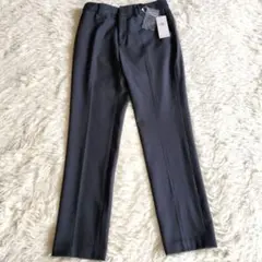 オンワード樫山　ストレッチ伸縮 ネイビー スラックス 　新品