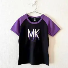 ☆【ミッシェルクラン】ラグランTシャツ フロントロゴ 綿100％ 半袖 38