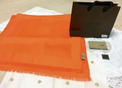 LOEWE(ロエベ) ストール アナグラム柄 オレンジ
