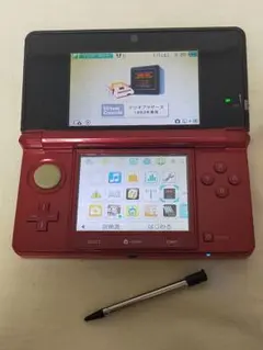 【動作確認済み】3DS 本体 フレアレッド
