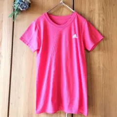 ⤵️夏物⤵️【アディダス】半袖 Tシャツ ピンク 速乾性 スポーツ