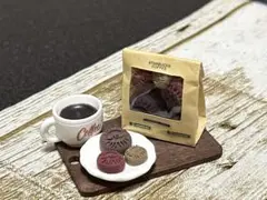 ［限定品］［クッキー＆コーヒーセット］ミニチュアスイーツ　フェイクスイーツ