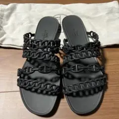 エルメス サンダル 黒