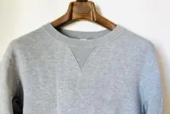 BEAMS × ループウィラー ビームス 吊り編みクルーネックスウェット L