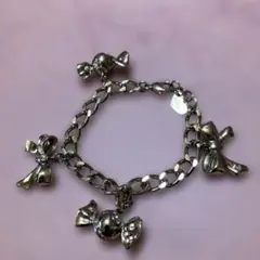 【ほぼ新品】ジルスチュアート　豪華リボンとキャンディモチーフゴールドブレスレット