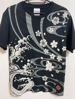 最安値　ゲゲゲの鬼太郎　半袖Tシャツ　M　和柄　目玉の親父　　アニメ　古着