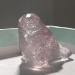 フローライト　小鳥の置物　天然石　蛍石