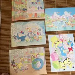 ポケモンキャラクター はがきセット 5枚