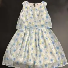 【値下げ】花柄ノースリーブワンピース 140cm キッズ　西松屋