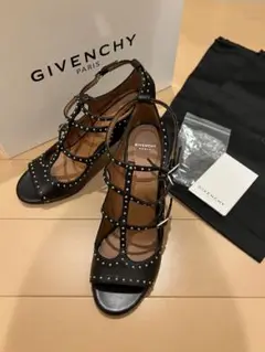 GIVENCHY スタッズヒールサンダル 38 黒