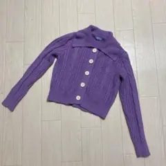 ★カーディガン　パープル