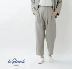 週末値下げLe Glazik ルグラジック　リネン　タックパンツ　36 M 美品