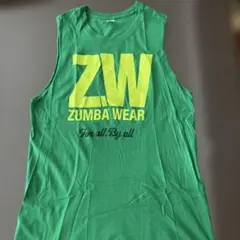 ZUMBA WEAR ノースリーブタンクトップ 緑