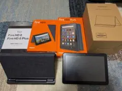 Amazon fire HD 8 PLUS 64GB 充電スタンド・カバー付