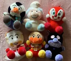 【本日限り】アンパンマン　ばいきんまん　ドキンちゃん　ぬいぐるみ　6体セット
