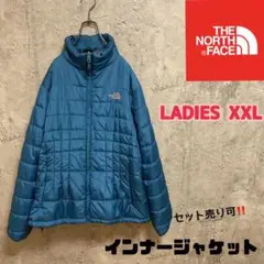 ノースフェイス インナージャケット ターコイズブルー レディースXXL