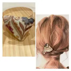 No.50 インド刺繍 ヘアピン スリーピン ぱっちんどめ ヘアアクセサリー