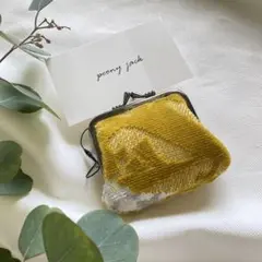 完成品✨ fogland で小銭入れ　がま口　ミナペルホネン