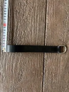 レザー ブラック ストラップ リング付き 約20cm