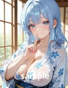 ※A4対応 AIイラスト 美女 L版サイズ 1点物 E59
